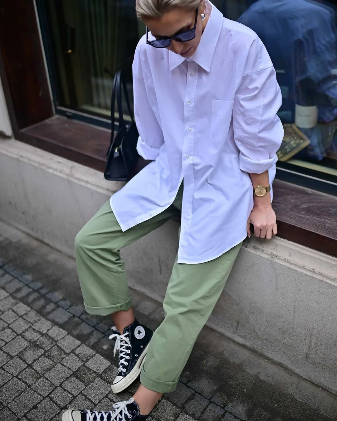 white shirt outfit