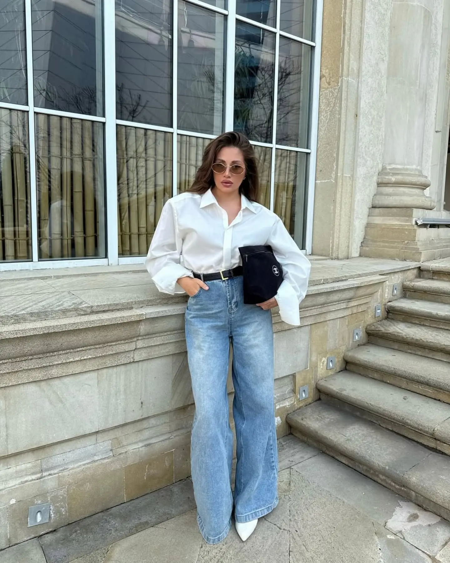 white shirt outfit
