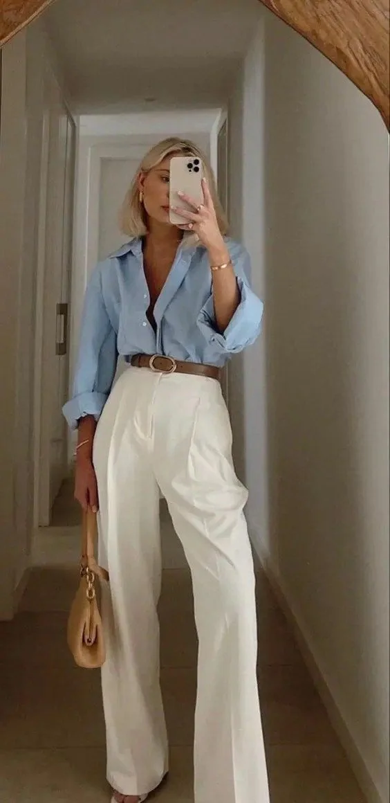 wide leg pants outfit