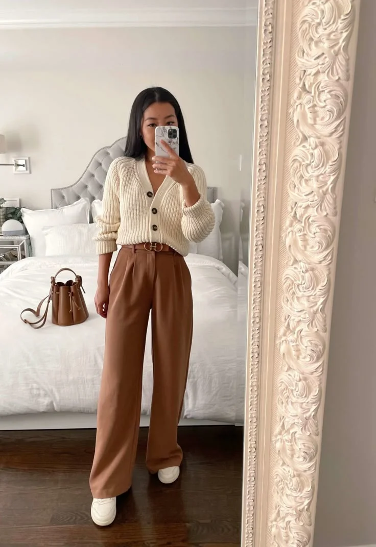wide leg pants outfit