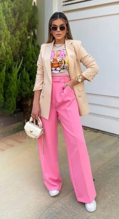 wide leg pants outfit