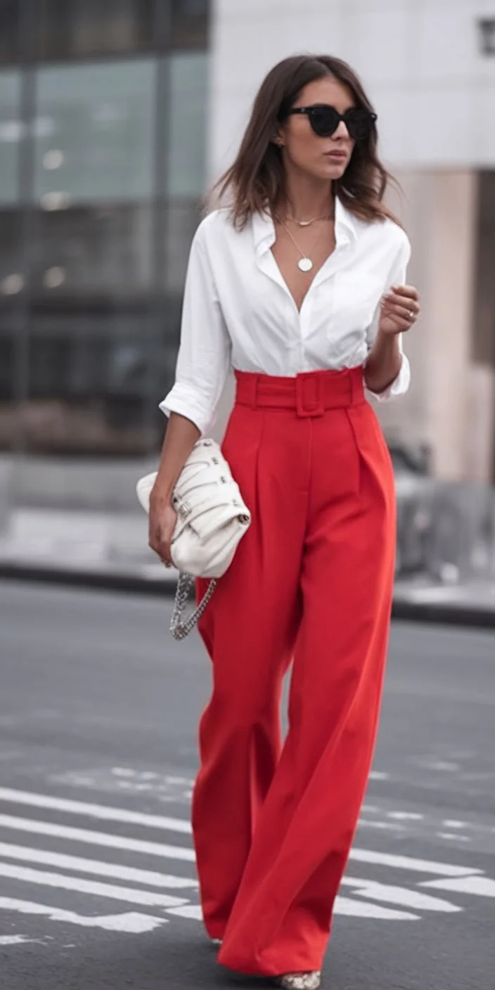 wide leg pants outfit