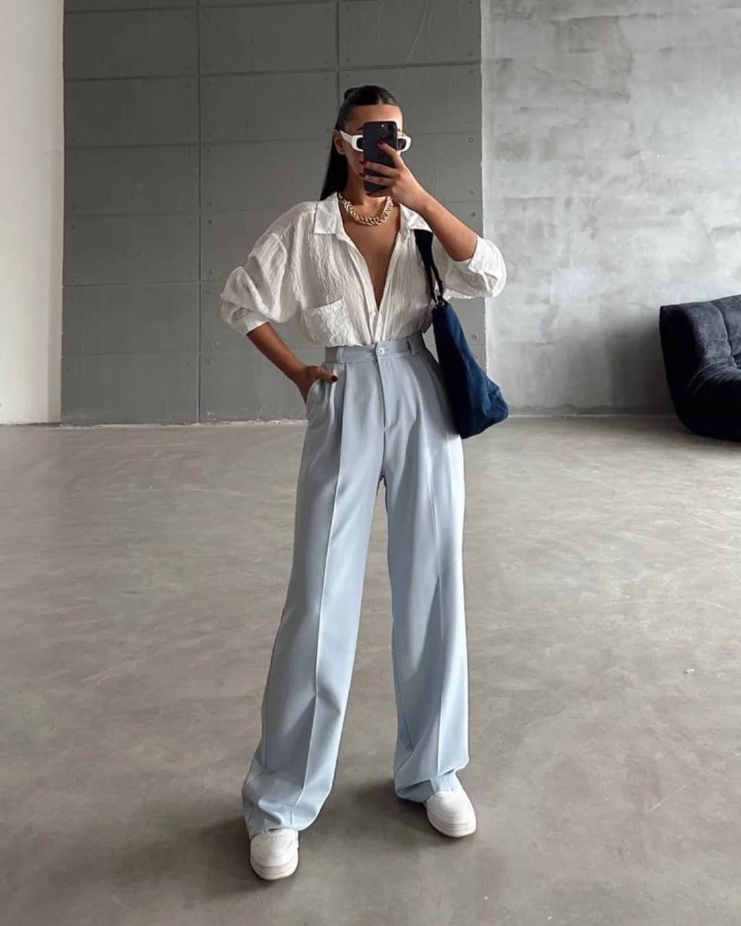 wide leg pants outfit